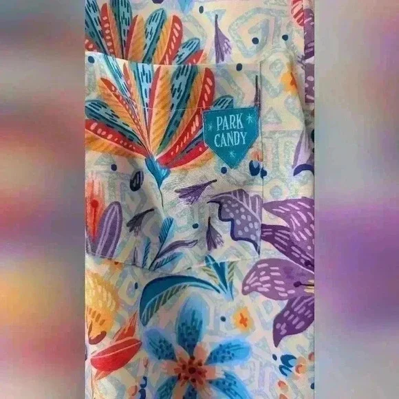 Disney Park Candy Button Up Short Sleeve Shirt Men's Small Design from Encanto - Picture 6 of 7